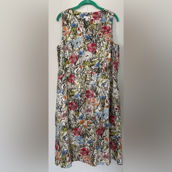 J. Jill Red and Pink Sundress Midi - Picture 9 of 16